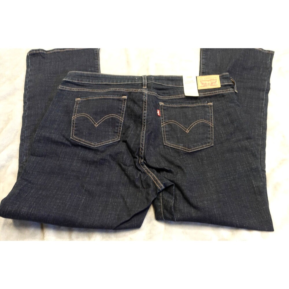NEW LEVIS 415 Woman Size 20 W Classic Fit Boot Cut Leg Mid Rise Dark Jeans Pants